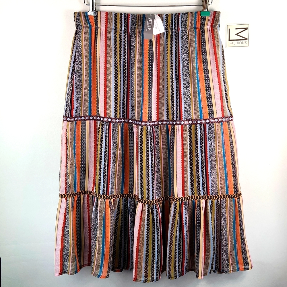 CHRISTOPHER & BANKS Hodgepodge Skirt Size P/L NWT 2019